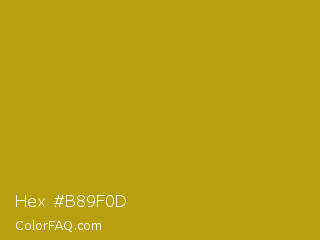 Hex #b89f0d Color Image