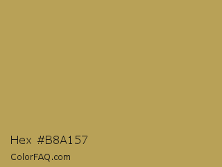 Hex #b8a157 Color Image