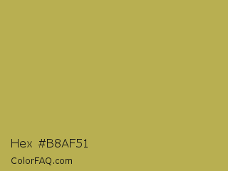 Hex #b8af51 Color Image