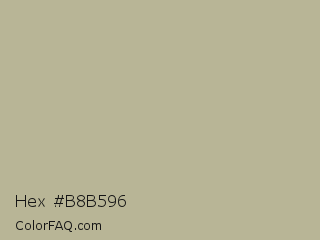 Hex #b8b596 Color Image