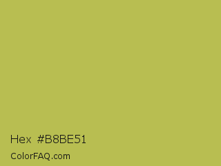 Hex #b8be51 Color Image