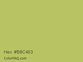 Hex #b8c463 Color Image