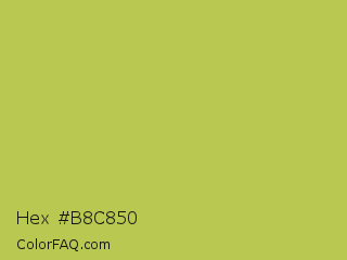 Hex #b8c850 Color Image
