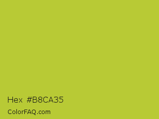 Hex #b8ca35 Color Image