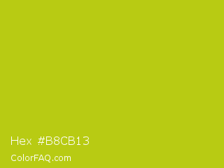Hex #b8cb13 Color Image