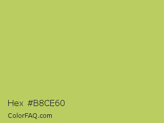 Hex #b8ce60 Color Image