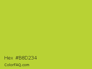 Hex #b8d234 Color Image