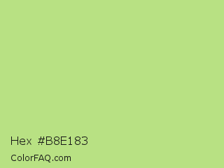 Hex #b8e183 Color Image