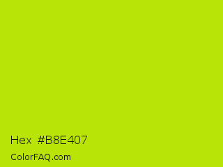 Hex #b8e407 Color Image