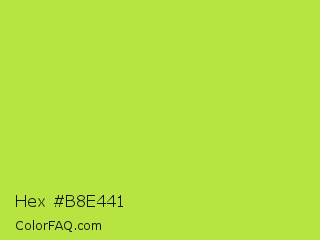 Hex #b8e441 Color Image