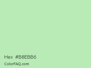Hex #b8ebb6 Color Image