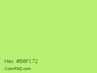 Hex #b8f172 Color Image