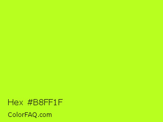 Hex #b8ff1f Color Image