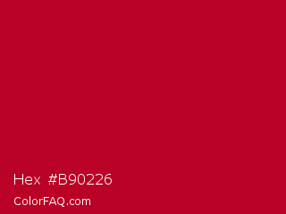 Hex #b90226 Color Image
