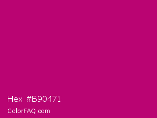 Hex #b90471 Color Image