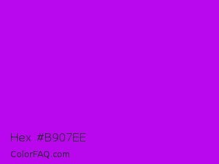 Hex #b907ee Color Image