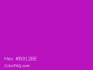 Hex #b912be Color Image