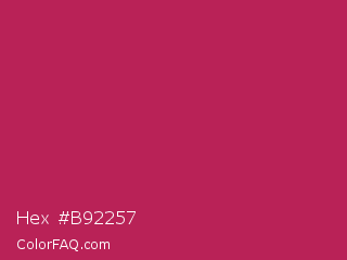 Hex #b92257 Color Image