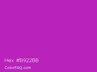 Hex #b922bb Color Image