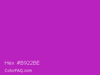 Hex #b922be Color Image