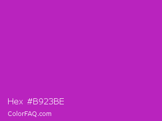 Hex #b923be Color Image
