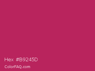 Hex #b9245d Color Image