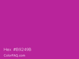 Hex #b9249b Color Image