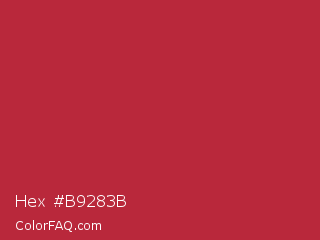Hex #b9283b Color Image