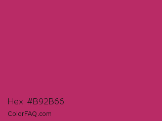 Hex #b92b66 Color Image