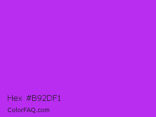 Hex #b92df1 Color Image