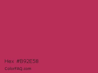 Hex #b92e58 Color Image