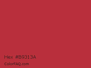 Hex #b9313a Color Image
