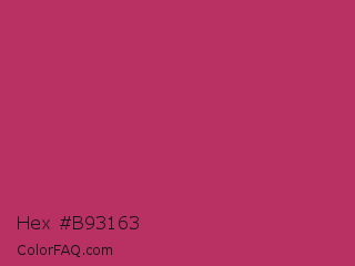 Hex #b93163 Color Image
