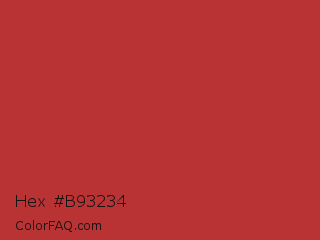 Hex #b93234 Color Image