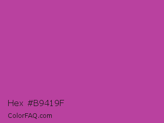 Hex #b9419f Color Image