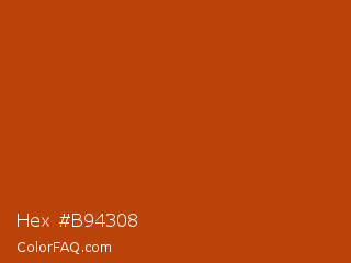 Hex #b94308 Color Image