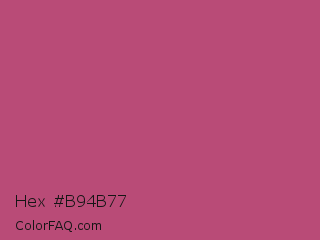 Hex #b94b77 Color Image