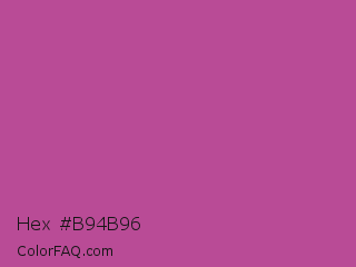 Hex #b94b96 Color Image