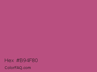 Hex #b94f80 Color Image