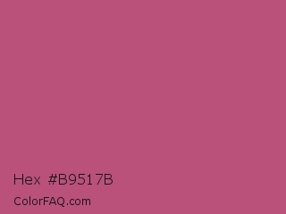 Hex #b9517b Color Image