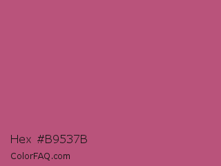 Hex #b9537b Color Image