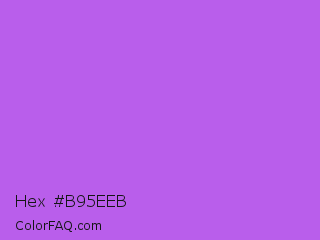 Hex #b95eeb Color Image