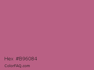 Hex #b96084 Color Image
