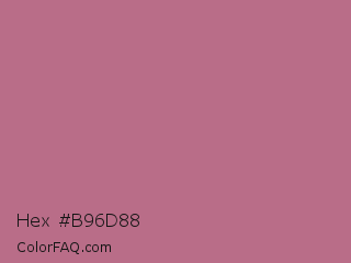 Hex #b96d88 Color Image