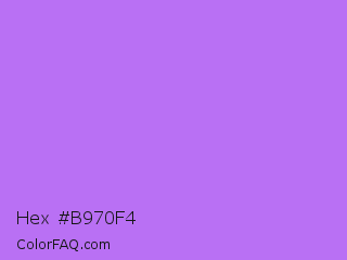 Hex #b970f4 Color Image