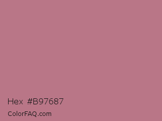 Hex #b97687 Color Image