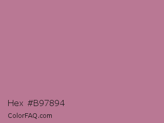 Hex #b97894 Color Image