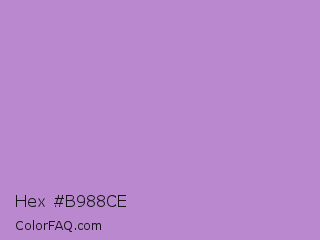 Hex #b988ce Color Image