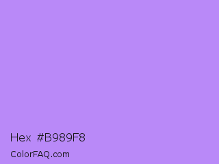 Hex #b989f8 Color Image