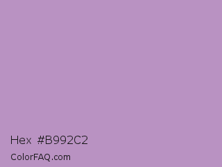 Hex #b992c2 Color Image